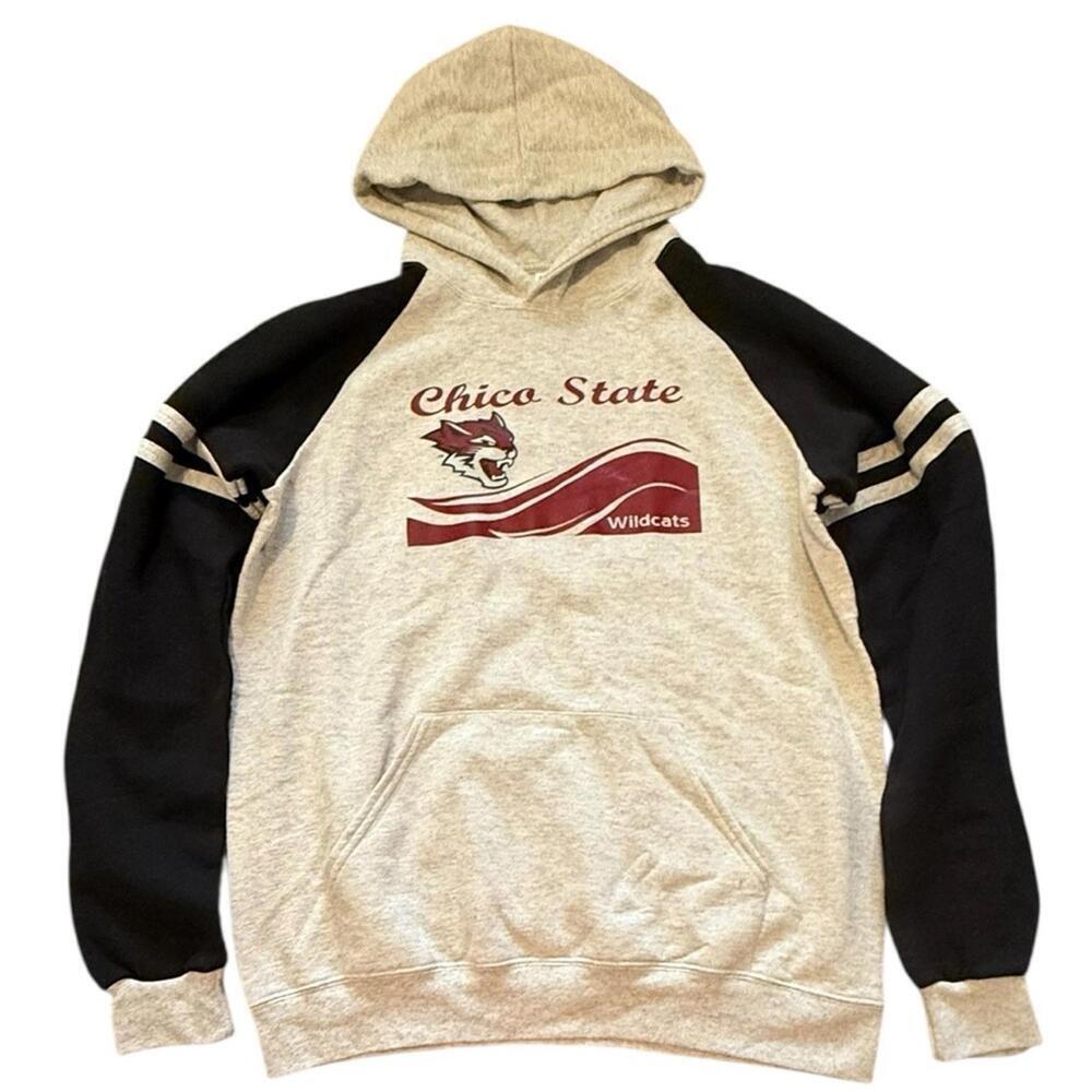 Jerzees Gray and Black Wildcats Hoodie
